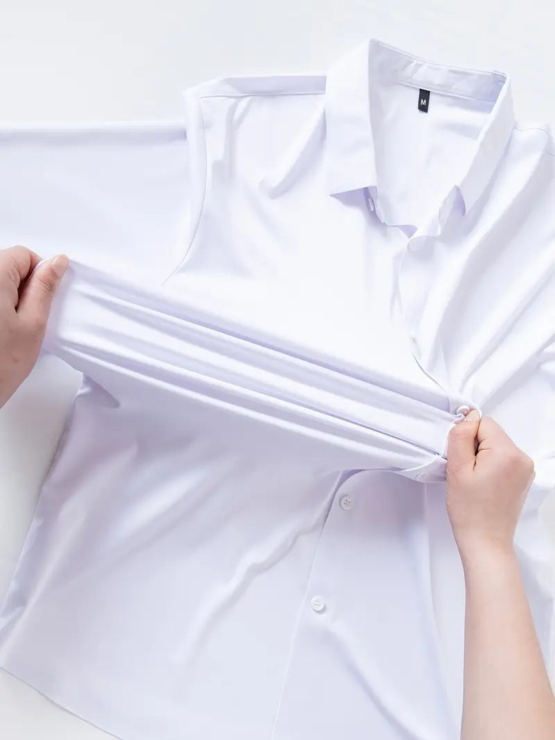 Camisa de vestir fresca y transpirable para hombre