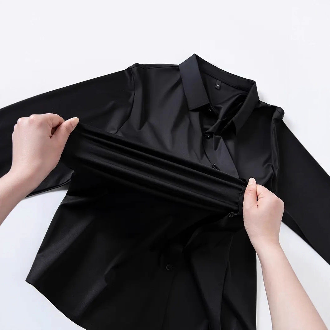 Camisa de vestir fresca y transpirable para hombre
