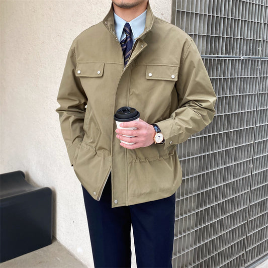 Chaqueta a cuadros, corte ligeramente holgado, para hombre
