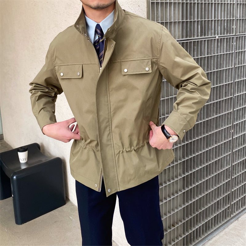 Chaqueta a cuadros, corte ligeramente holgado, para hombre