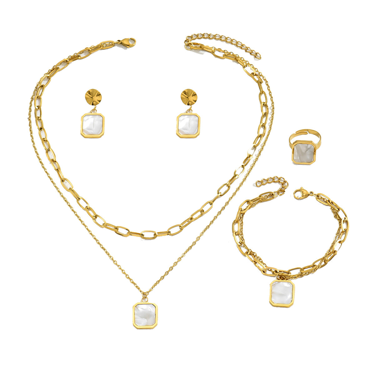 Pulseras, collares, pendientes, joyas