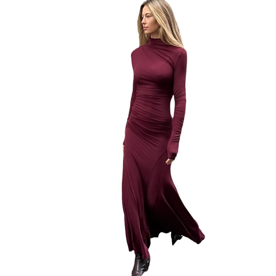 Long Sleeves Hip Long Dress