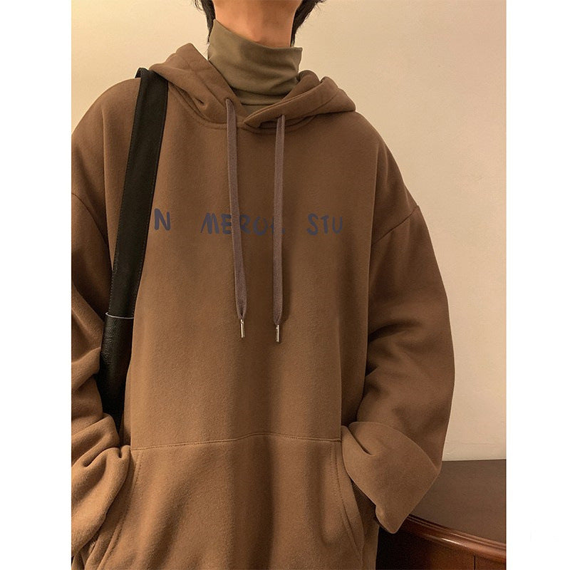 Sudadera con capucha de estilo vintage con pintura al óleo de un hombre